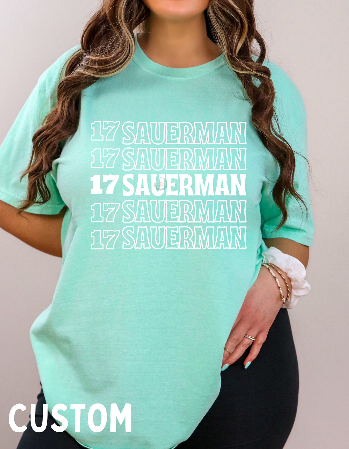 Number With Stacked Last Name