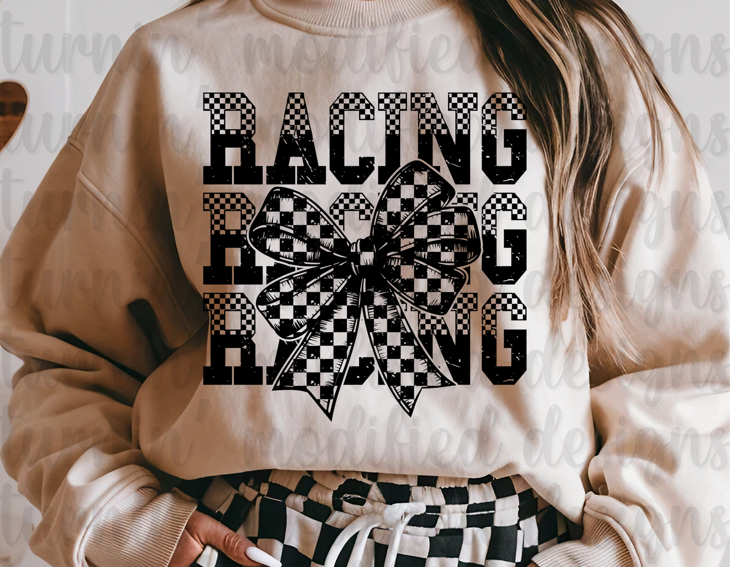 Stacked Racing Checkered
