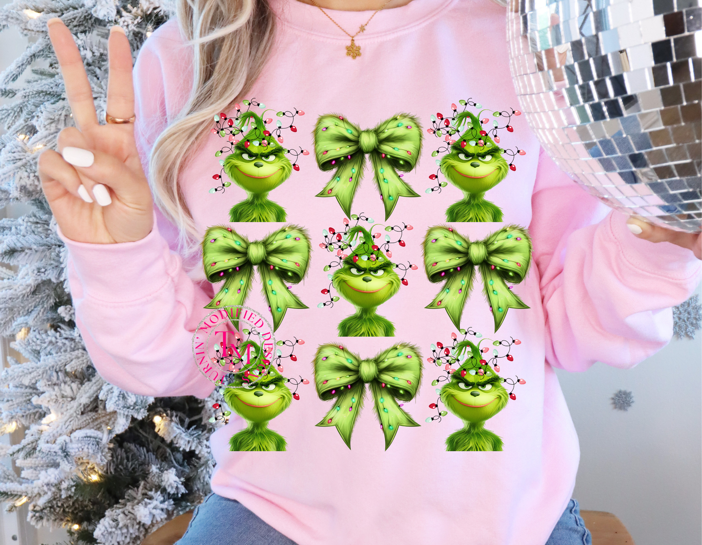 Grinch & Bow Collage