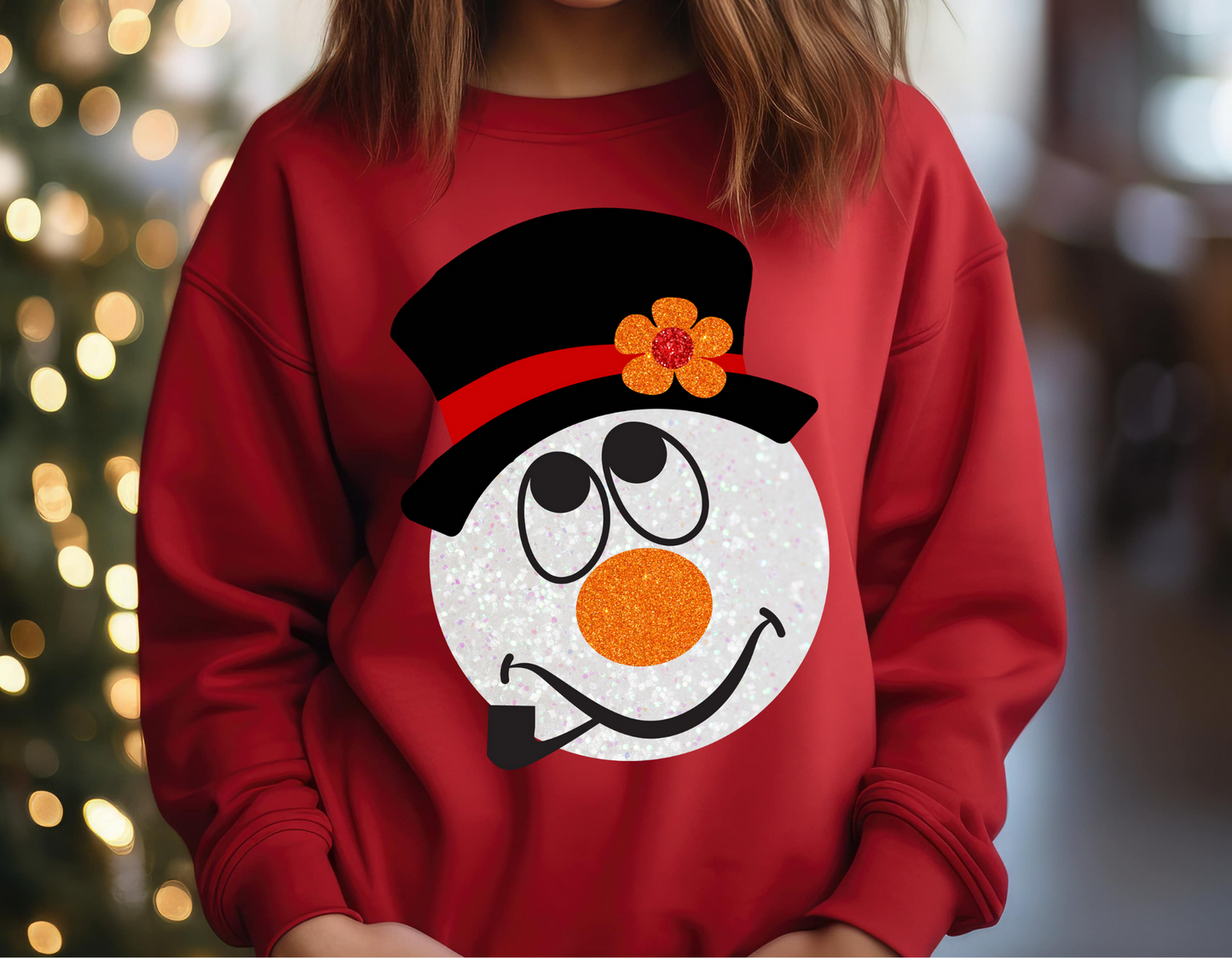 Glitter Silly Snowman