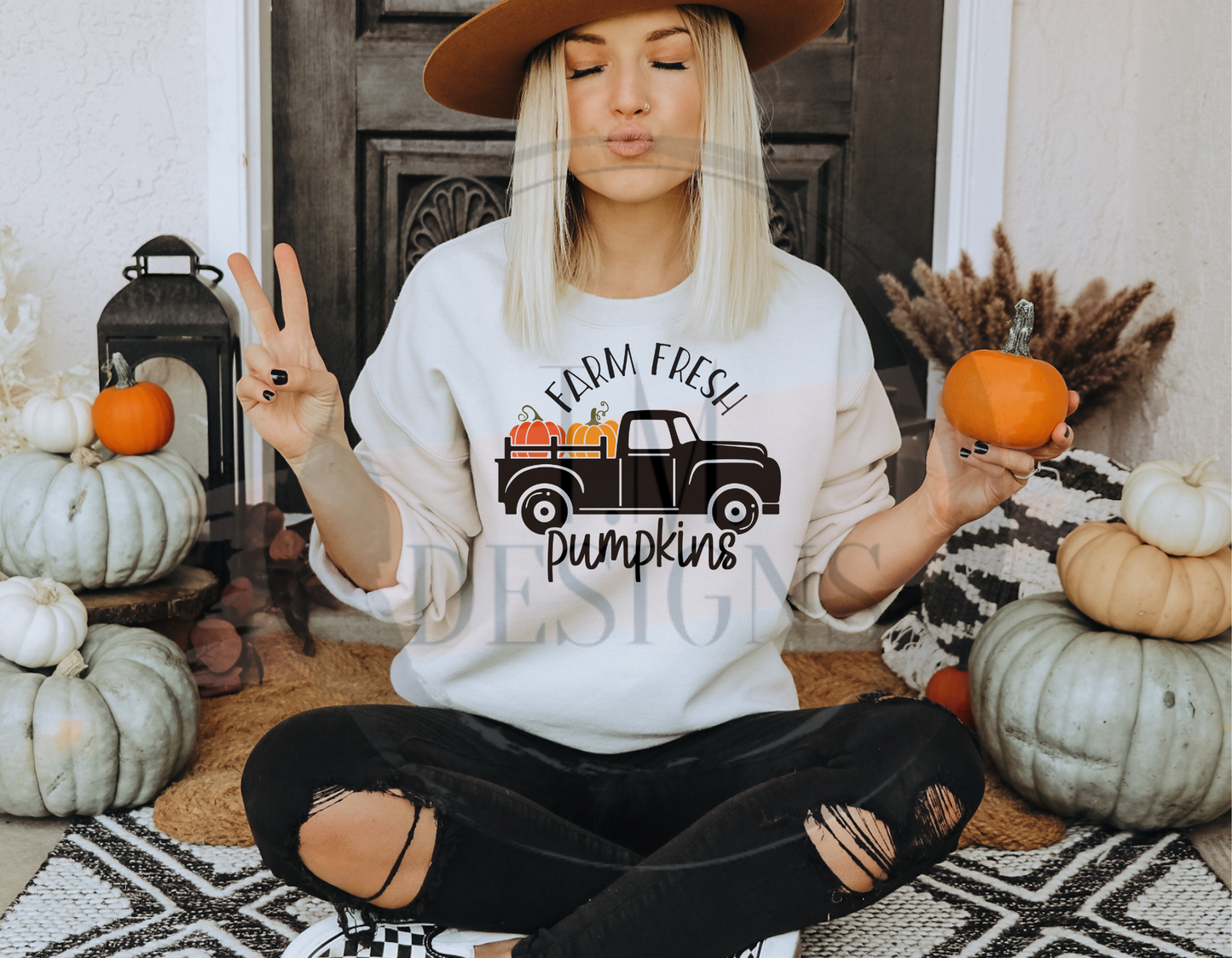 Farm Fresh Pumpkin Black