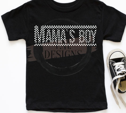 Checkered Vans Mama's Boy