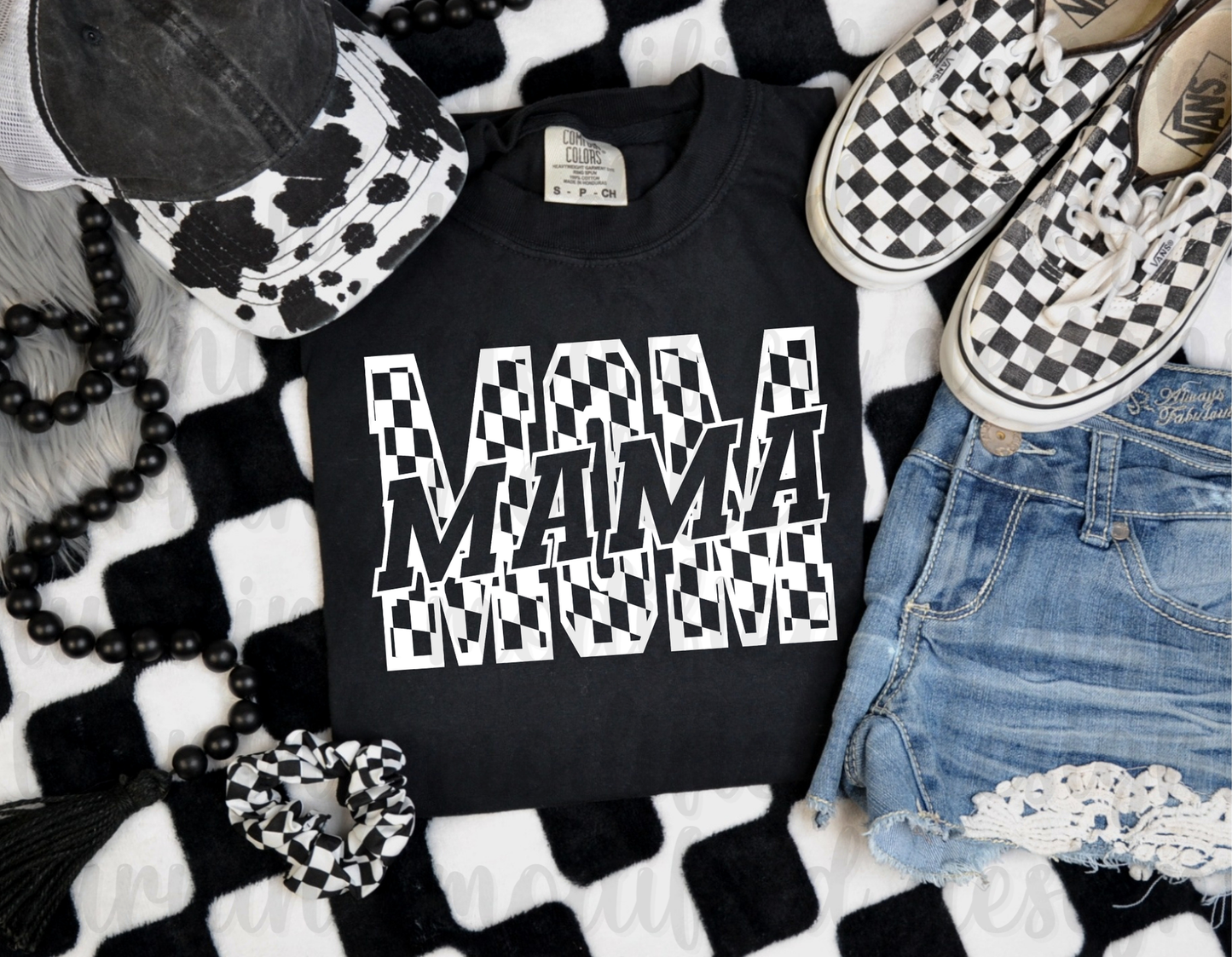 Checkered Mom-Mama