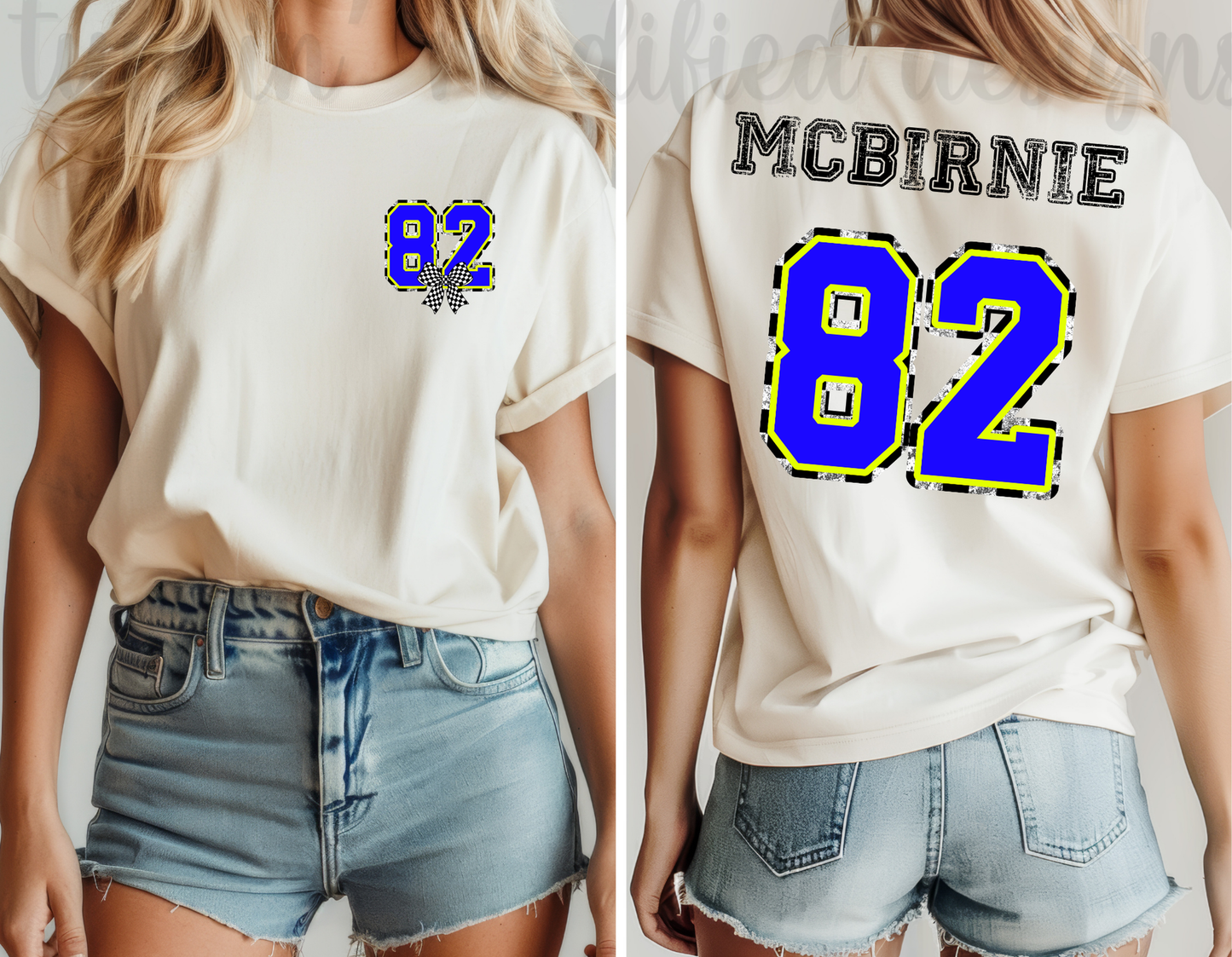 Custom Last Name W/ Custom Number