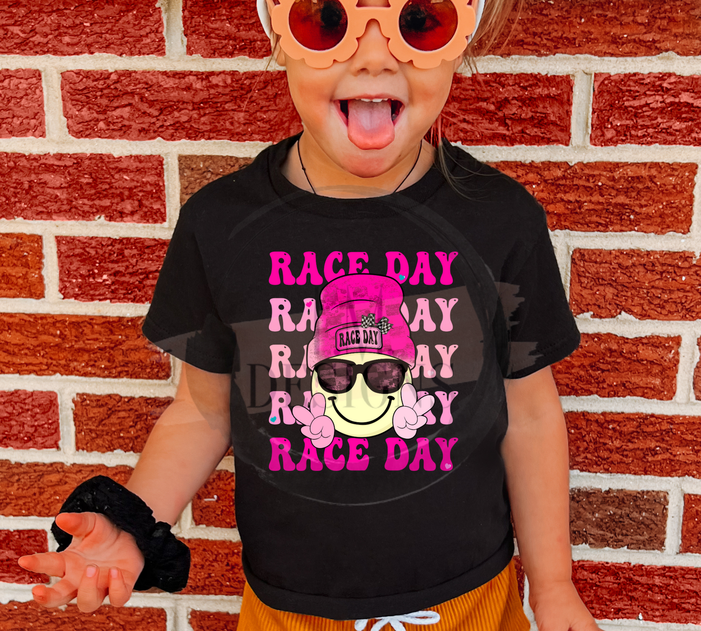 Pink Stacked Race Day