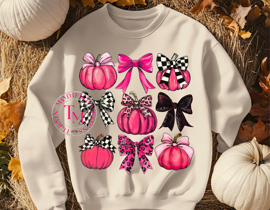Pink Bows & Pumpkins