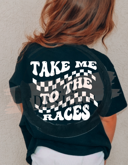 Groovy Checkered Take Me To The Races