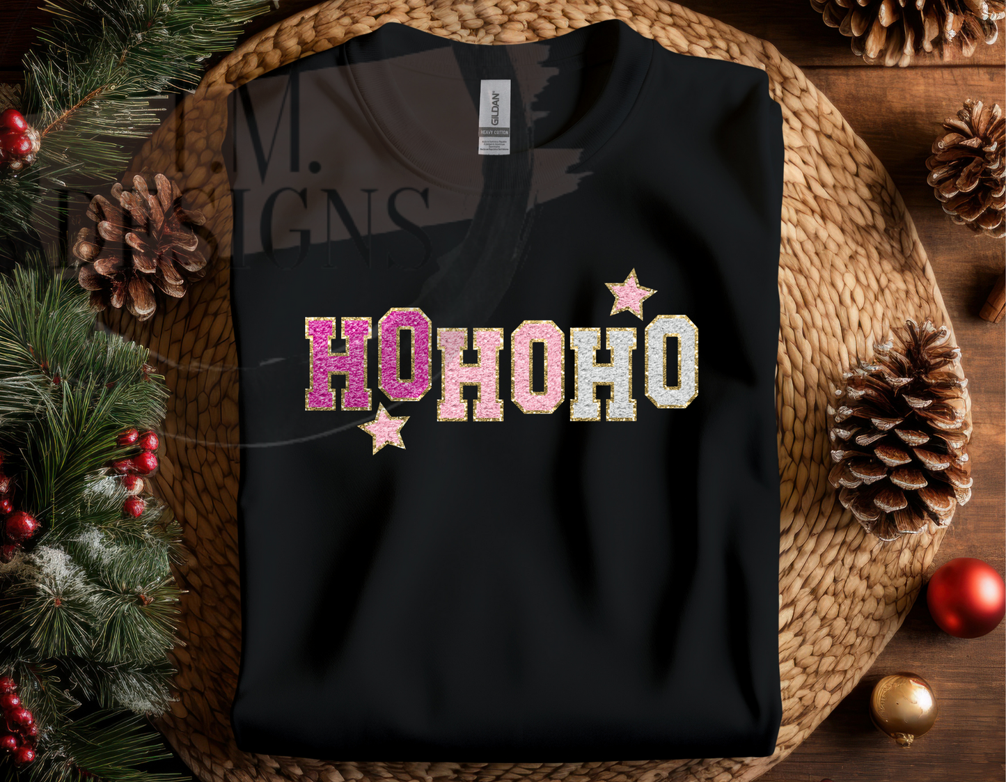 Faux Chenille HoHoHo