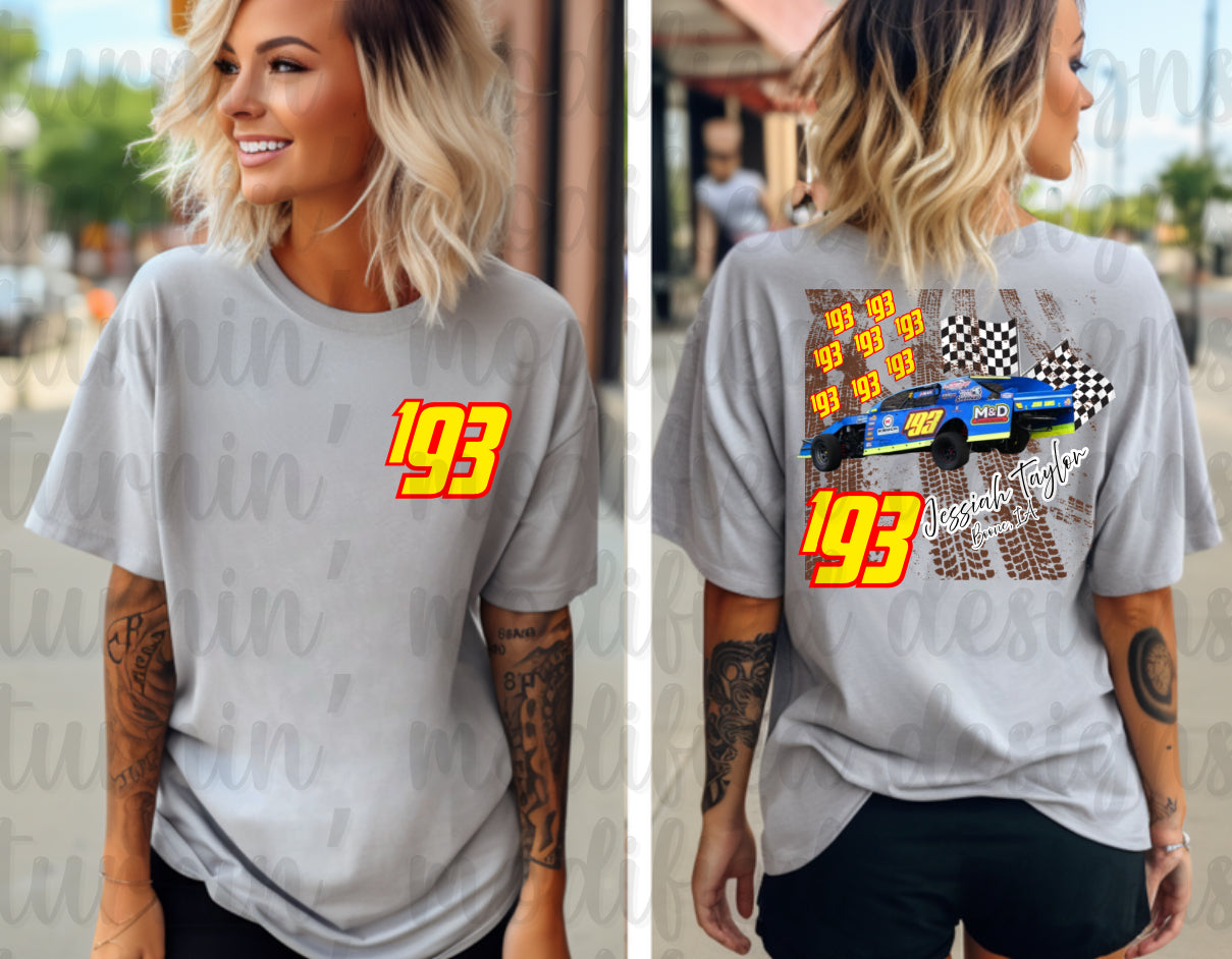 CUSTOM RACE CAR W/ NUMBER