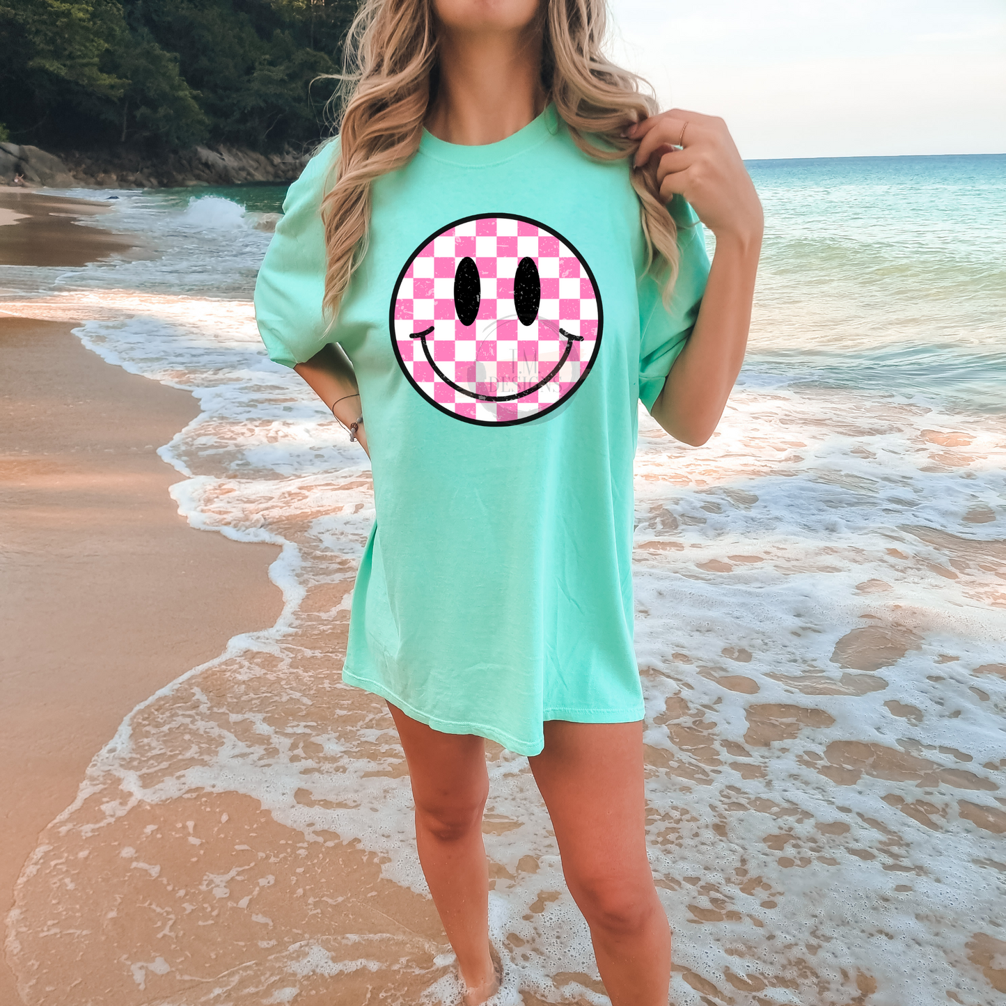 Smiley Face Checkered