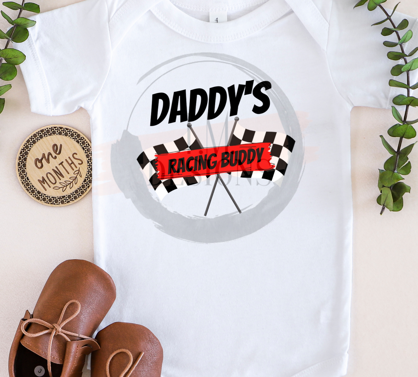 Daddy's Racing Buddy Checkered Flag