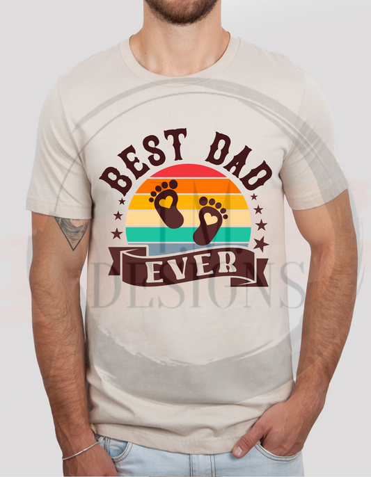 Best Dad Ever Footprints