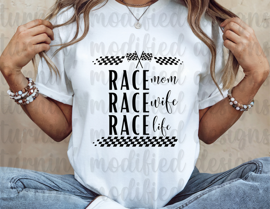 Race Mom, Life, Wife