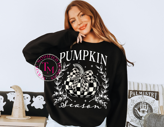 Pumpkin Season Checkered