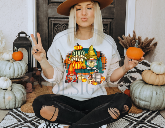 Gnomes Pumpkin Stacked