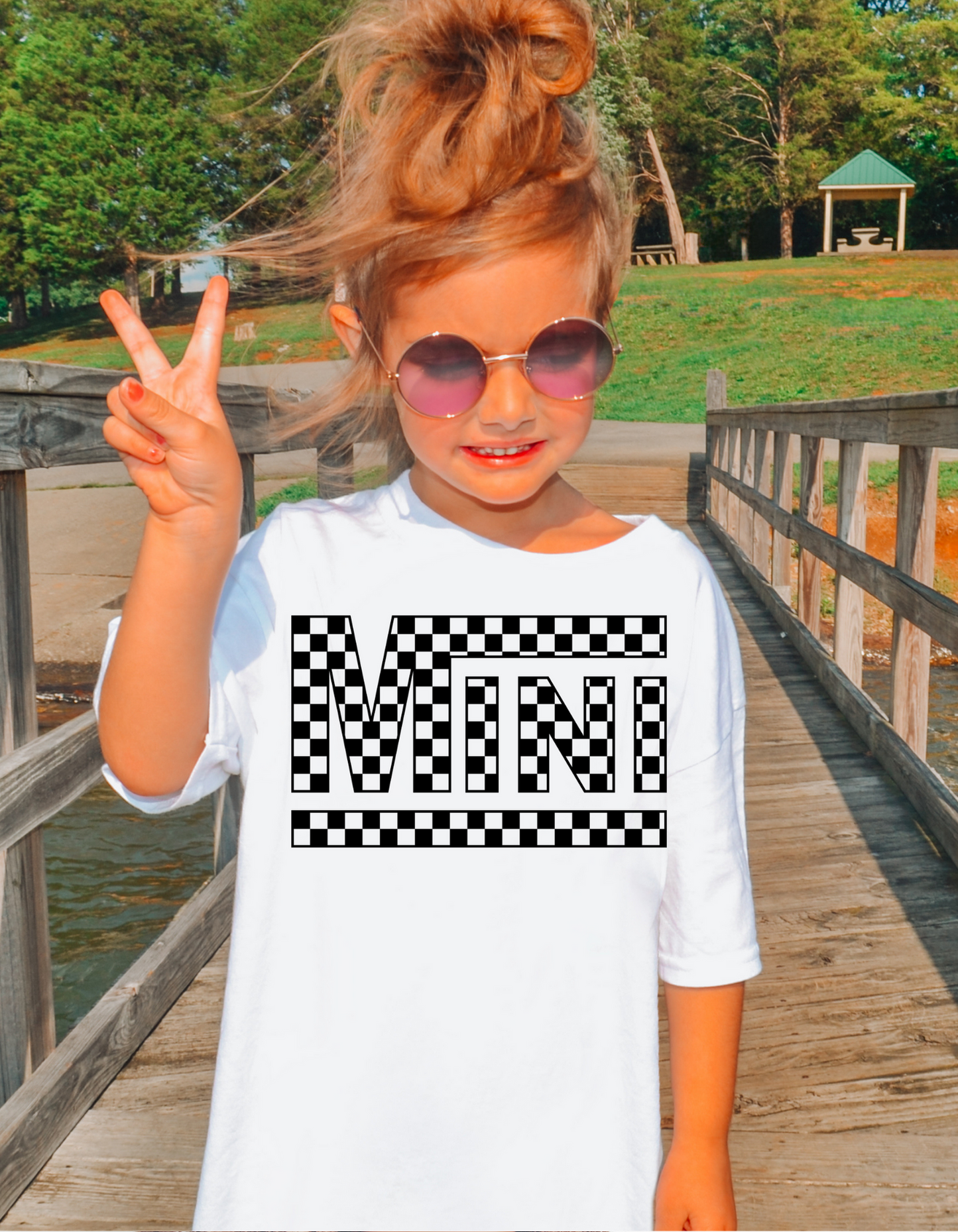 Checkered Van Name Kids