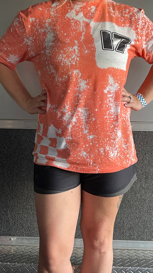 Custom Bleached Number & Last Name