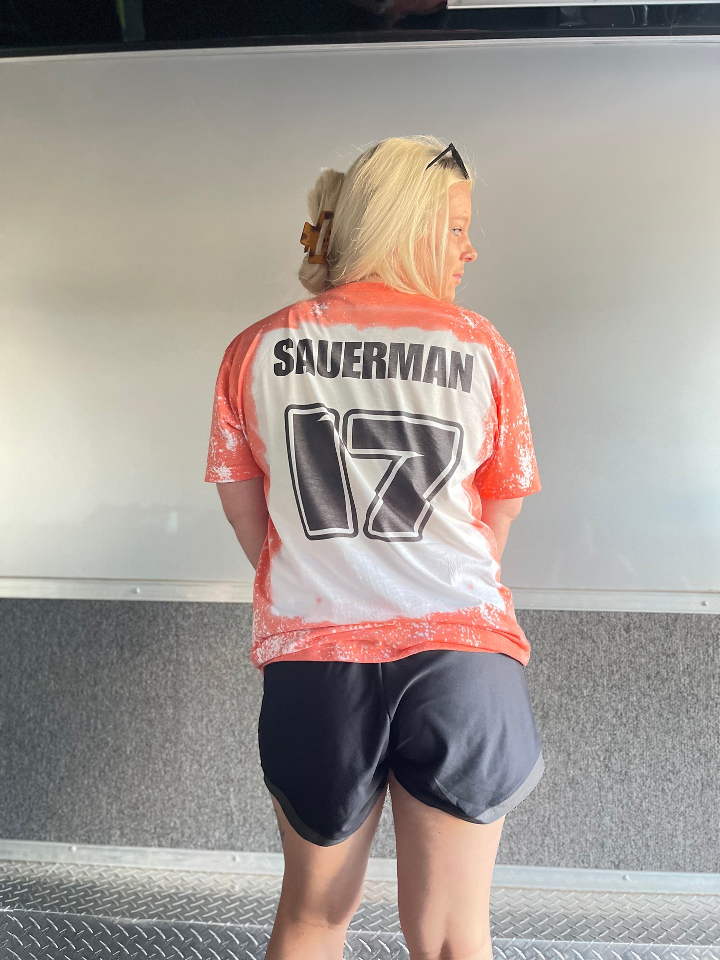 Custom Bleached Number & Last Name