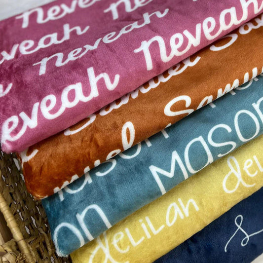 Custom Name Blanket