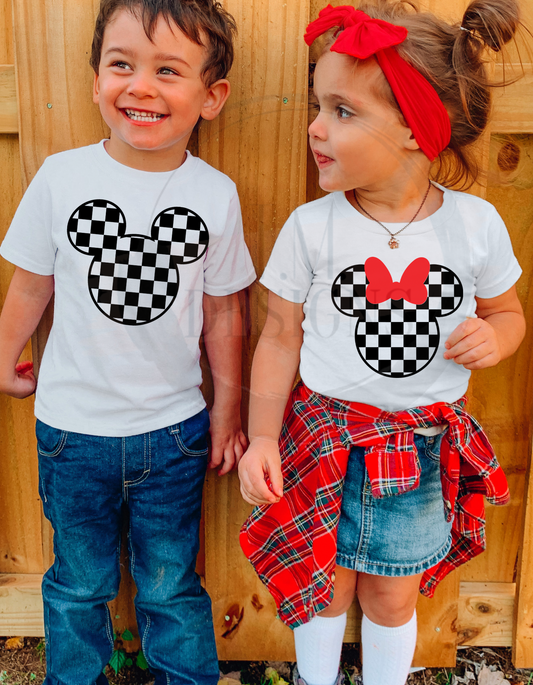 Mickey & Minnie Checkered