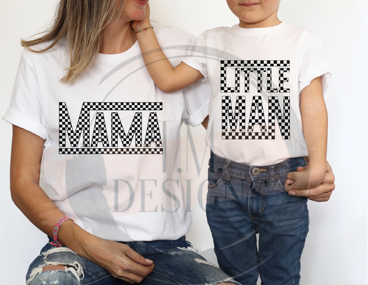 Little Man Checkered Vans