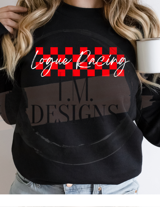 CUSTOM Last Name Checkered