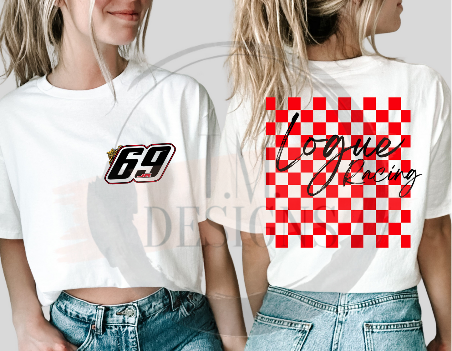 Full Checkered Back Design